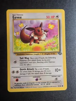 Eevee 51/64 LP Jungle Common Pokemon Unlimited - Image 1
