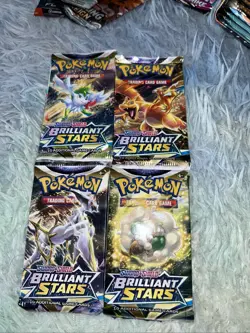 x4 Pokemon TCG - Sword & Shield Brilliant Stars Booster Packs New - Random Art - Image 1