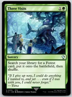 Three Visits - Commander: FINAL FANTASY FIC- MTG - LP Magic - 315 U - Image 1