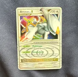 Pokemon TCG Arceus LV.X 94/99 Ultra Rare Holo Arceus Set English 2009 120 HP - Image 1
