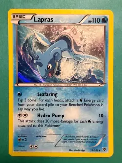 Pokemon Lapras Holo Rare Reverse Holo XY Base Set 35/146 NM - Image 1