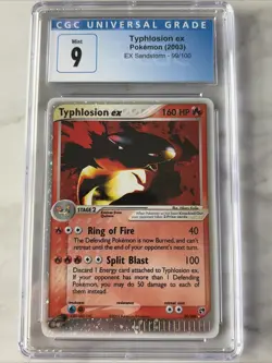 2003 Pokemon Sandstorm Typhlosion ex Holo #99/100 CGC 9 Mint Swirl 🌀 - Image 1