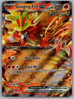 Gouging Fire ex 038/162 Double Rare Temporal Forces Pokemon Near Mint - Image 1