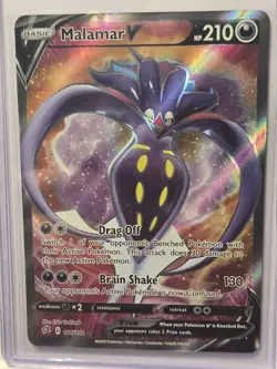 Pokemon TCG Malamar V 186/192 Full Art Ultra Rare Rebel Clash English NM - Image 1