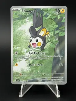 Emolga 112/086 Pokemon TCG: Black Bolt Illustration Rare (B) - Image 1