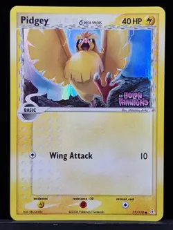 Pidgey Delta Species 77/110 Holon Phantoms Reverse Holo Pokemon NM EXCELLENT - Image 1