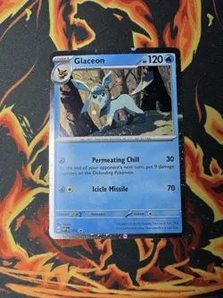 2025 Pokemon SVP EN-SV Black Star promo 171 GLACEON PRISMATIC EVOLUTIONS NM/M - Image 1