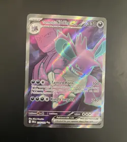 Team Rocket's Nidoking ex Sv10 Destined Rivals 216/182 Ultra Rare Full Art Holo - Image 1