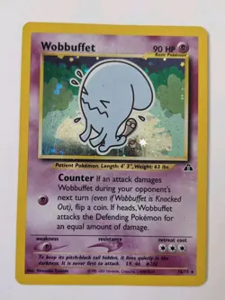Pokemon: Wobbuffet 16/75 holo rare. Neo Discovery. PL - Image 1