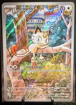 Pokemon Meowth 106/094 – Phantasmal Flames – English IR (Illustration Rare) NM - Image 1