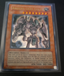 Yugioh Ancient Gear Golem TLM-EN006 Ultra Rare LP Fast Ship - Image 3
