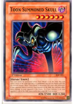 Yugioh! HP Toon Summoned Skull - SDP-021 - Common - Unlimited Edition Heavily Pl - Image 1