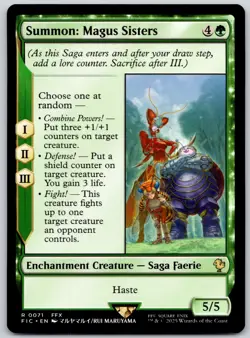 Summon: Magus Sisters - Commander: FINAL FANTASY FIC- MTG - LP Magic - 71 R - Image 1