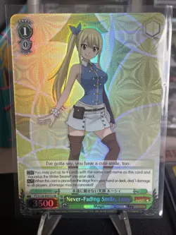 Weiss Schwarz Fairy Tail 100 Years Quest Never-Fading Smile, Lucy (SR) FT/S12... - Image 1