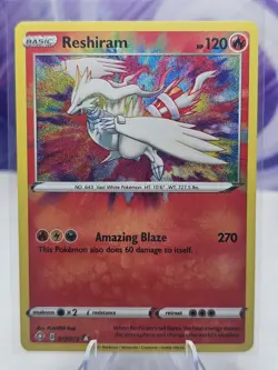 Reshiram 017/072 Shining Fates Amazing Rare Holo Pokemon TCG Card NM - Image 1