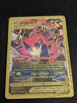 Eternatus VMAX HP340 Eternal Zone Dread End Gold Foil Fan Art Pokemon Card - Image 1