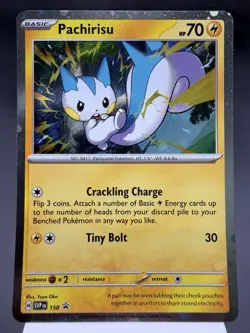 Pachirisu SVP158 - Holo Promo - Scarlet & Violet Promo Pokemon Card NM - Image 1