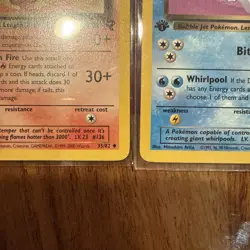 Dark Flareon 35/82 and Dark Vaporeon 45/82 1st Edition Pokemon Cards - Image 5