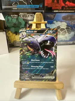 Pokemon TCG Arbok EX 024/165 Scarlet Violet 151 Holo Rare Card - Image 1