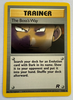 The Boss's Way 73/82 Team Rocket Regular Vintage Pokemon Card - Image 2