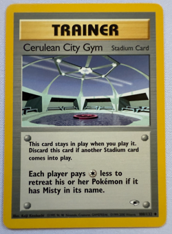 Cerulean City Gym 108/132 Gym Heroes Regular Vintage Pokemon Card - Image 2