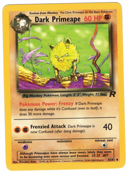 Dark Primeape 43/82 Team Rocket Regular Vintage Pokemon Card - Image 1