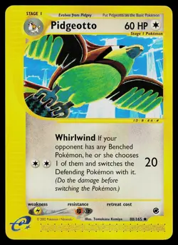 Pokemon Card - Pidgeotto Expedition Base Set 88/165 Uncommon - Image 1