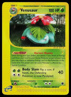 Pokemon Card - Venusaur Expedition Base Set 68/165 Rare - Image 1