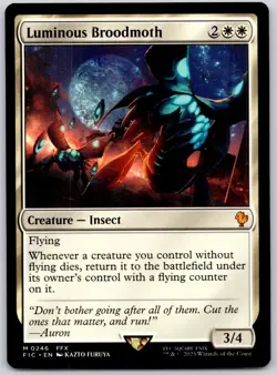 Luminous Broodmoth - Commander: FINAL FANTASY FIC- MTG - LP Magic - 246 M - Image 1