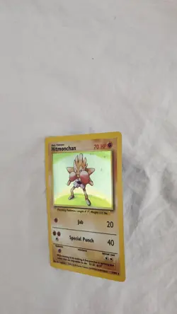 Pokemon 1999 TCG Hitmonchan Holo Rare Base Set Card #7/102. - Image 5