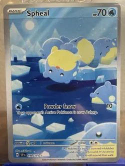 🚨POKEMON SPHEAL #199/191 SURGING SPARKS ILLUSTRATION RARE HOLO TCG CARD NM - Image 1