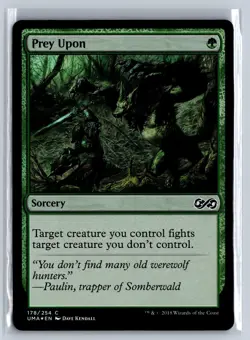 Prey Upon 178 Common Ultimate Masters Magic: The Gathering Foil Near Mint - Image 1