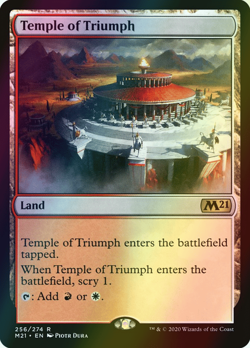 MTG Temple of Triumph Foil ** Core Set 2021 ** English (NM) - Image 1