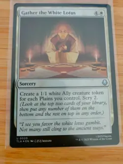 MTG Gather the White Lotus (FOIL) 0020 Airbender: The Last Avatar M/NM - Image 1