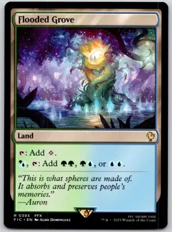 Flooded Grove - Commander: FINAL FANTASY FIC- MTG - LP Magic - 393 R - Image 1