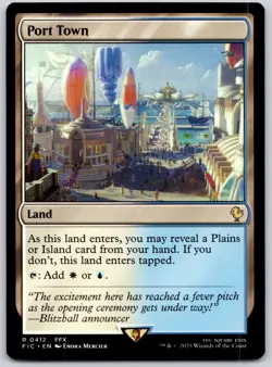 Port Town - Commander: FINAL FANTASY FIC- MTG - LP Magic - 412 R - Image 1