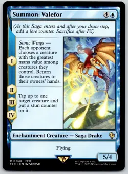 Summon: Valefor - Commander: FINAL FANTASY FIC- MTG - LP Magic - 42 R - Image 1