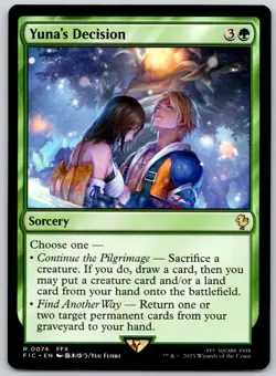 Yuna's Decision - Commander: FINAL FANTASY FIC- MTG - LP Magic - 74 R - Image 1