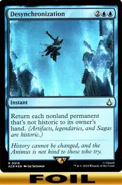 1x - Desynchronization - FOIL #16 - Assassin's Creed - NM MTG - Image 1