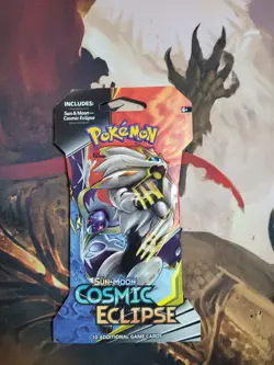 Pokemon Cosmic Eclipse Sleeved Booster Pack Bend on Sleeve New Sealed - Image 2