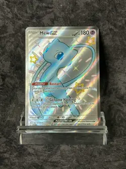 Pokemon TCG Mew EX 216/091 Paldean Fates Full Art Shiny Ultra Rare - Image 1