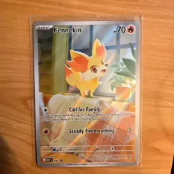 Pokemon TCG Fennekin 080 MEP Chaos Rising Promo Holo Rare NM - Image 1