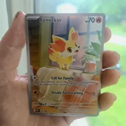 Pokemon TCG Fennekin 080 MEP Chaos Rising Promo Holo Rare NM - Image 2