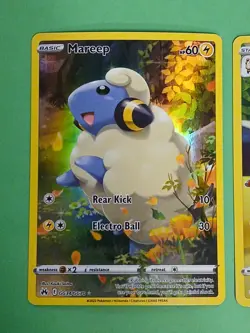 Pokemon Crown Zenith Mareep GG34/GG70 Silver Tempest Flaaffy TG03/TG30 - Image 3