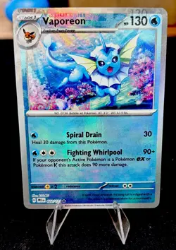 Vaporeon 022/131 Pokeball texture/print Error Pokemon Error Card Misprint - Image 2