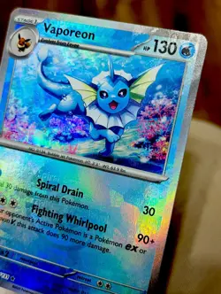 Vaporeon 022/131 Pokeball texture/print Error Pokemon Error Card Misprint - Image 4