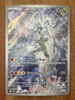Pokemon TCG N's Reshiram 167/159 Journey Together Holo IR Illustration Rare NM - Image 1