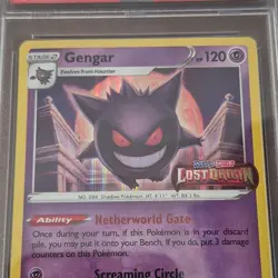 Pokemon TCG GENGAR HOLO SWSH241 SWORD & SHIELD PROMO PSA 8 LOST ORIGIN STAMPED! - Image 2