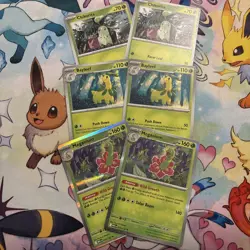 2x Chikorita + 2x Bayleef + 2x Meganium - Mega Evolution - Pokemon TCG - Playset - Image 1
