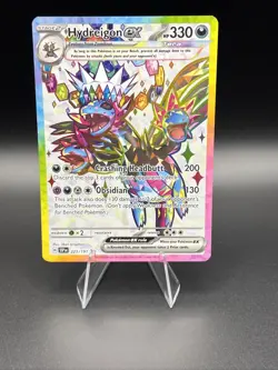 Pokemon TCG Hydreigon ex Surging Sparks Ultra Rare Full Art 223/191 Holo - Image 1